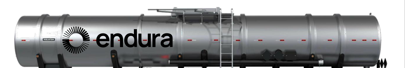 Endura liquid CO₂ road tanker, side view